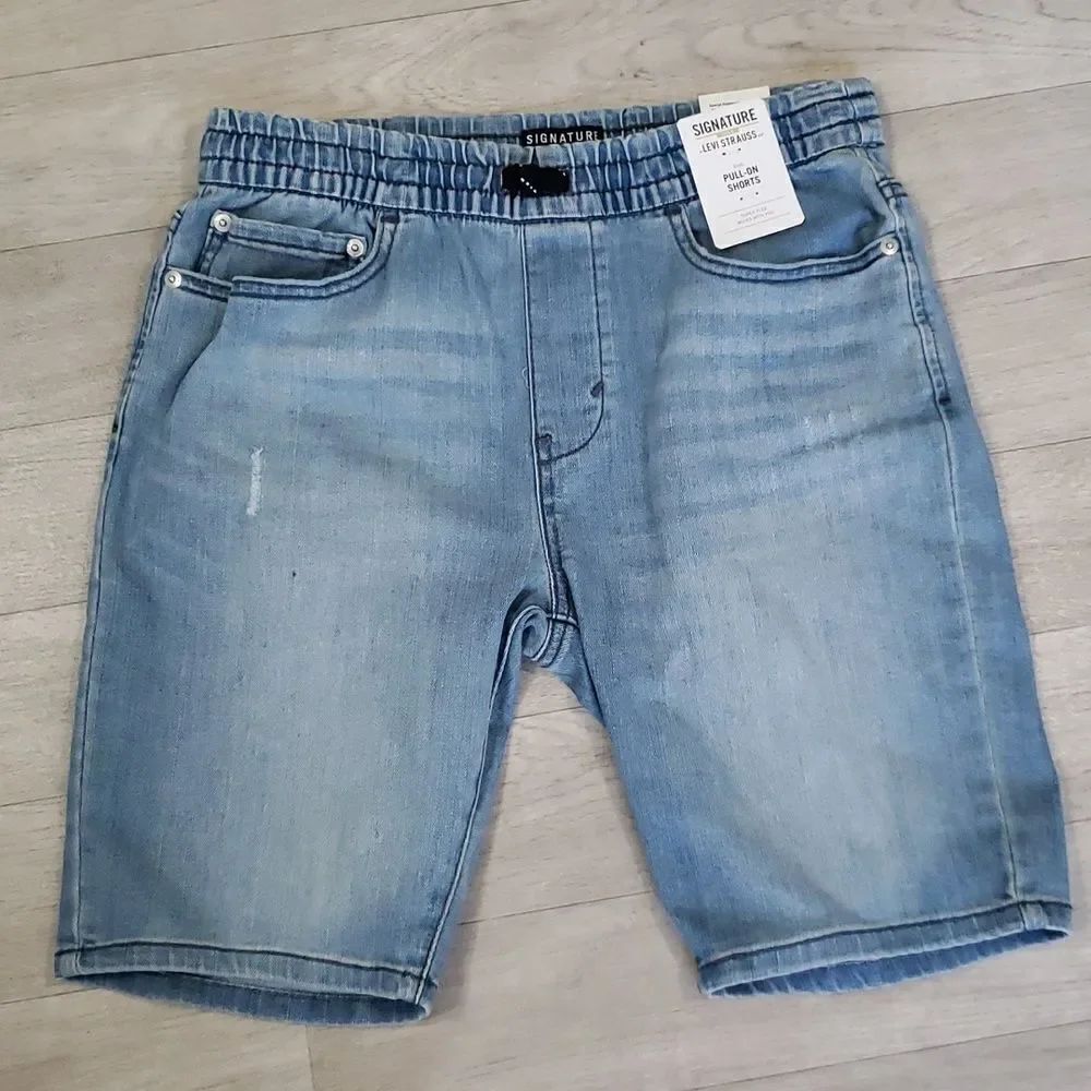NWT Boys Signature Levi's GOLD Pull-On Shorts Sz XL